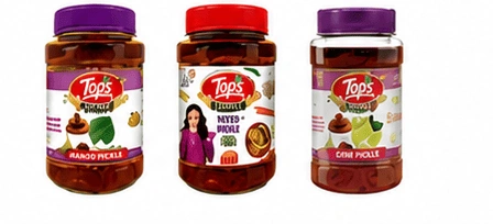 TOPS TOPS GOLD MANGO PICKLE 900 GM TOPS GOLD MIXED PICKLE 900GM TOPS GOLD LIME PICKLE 900GM